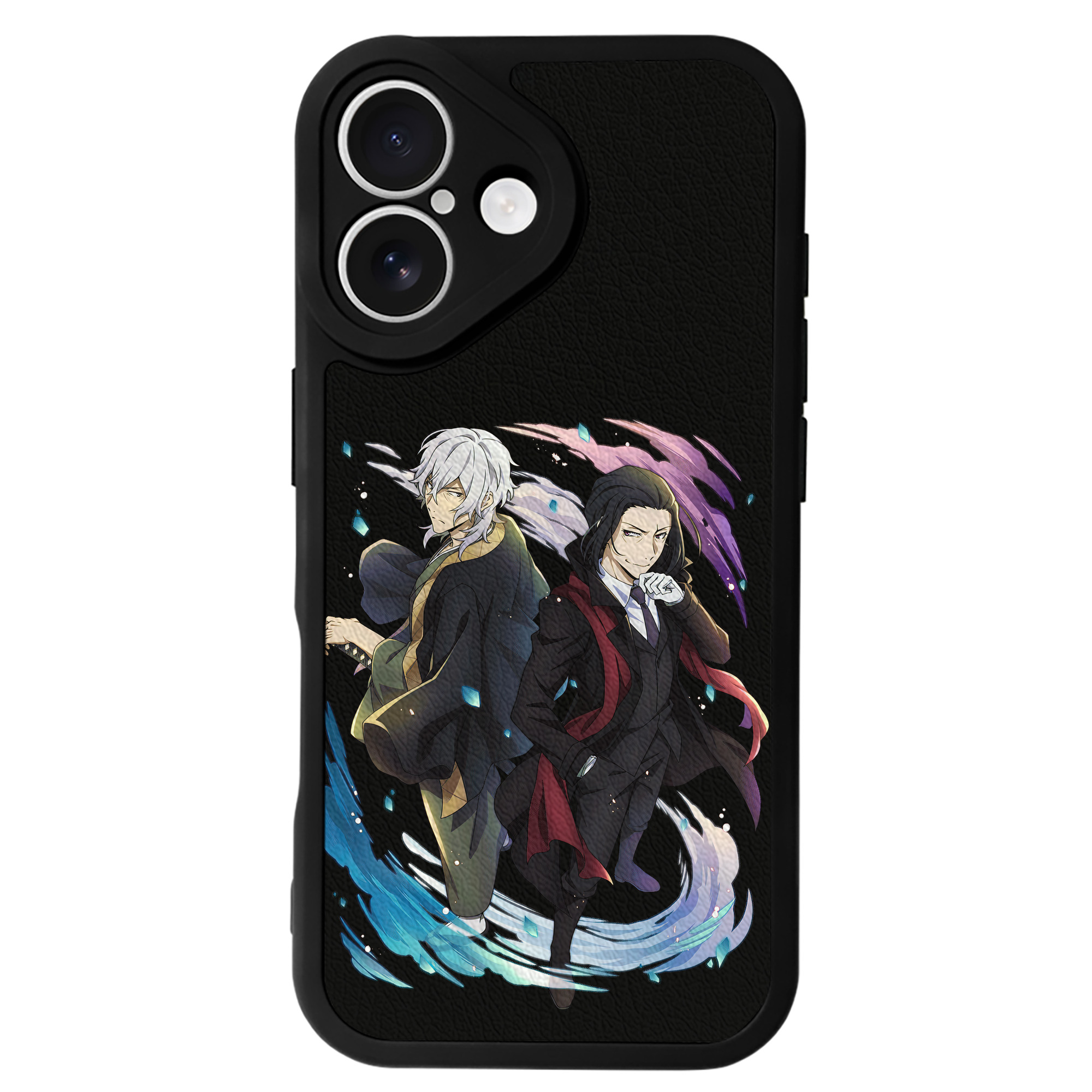 （画像用） 文豪ストレイドッグス Bungo Stray Dogs 【iPhone 16シリーズ対応】シリコンスマホケース（レザー調） 材質：シリコン